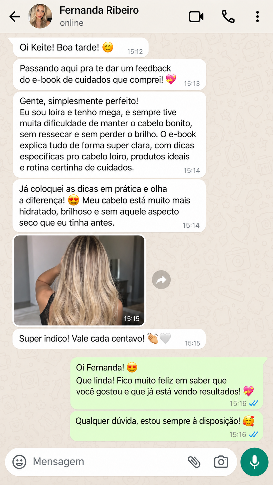 Depoimento de Fernanda Ribeiro
